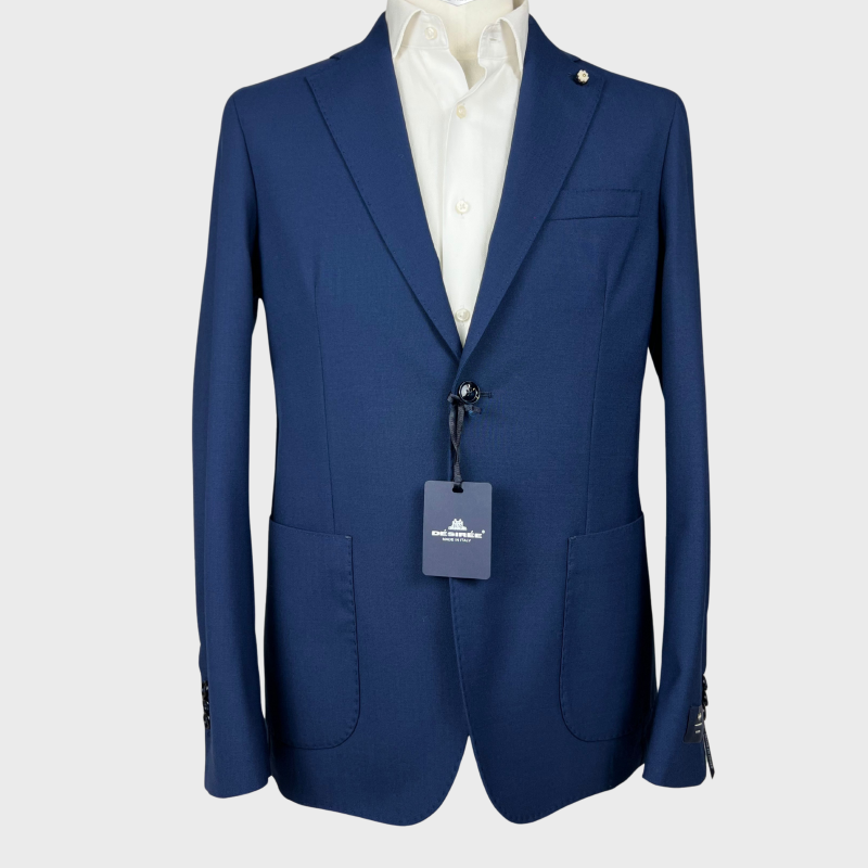 Blazer Blu misto lana - slim fit