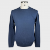 Pullover girocollo extrafine lino e cotone
