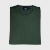 Pullover girocollo extrafine lino e cotone