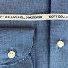 Camicia microdisegno collo francese - slim fit