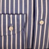 Camicia righe collo francese - slim fit