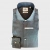 Camicia cotton stretch collo francese - slim fit