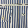 Camicia a righe slim fit  - collo francese
