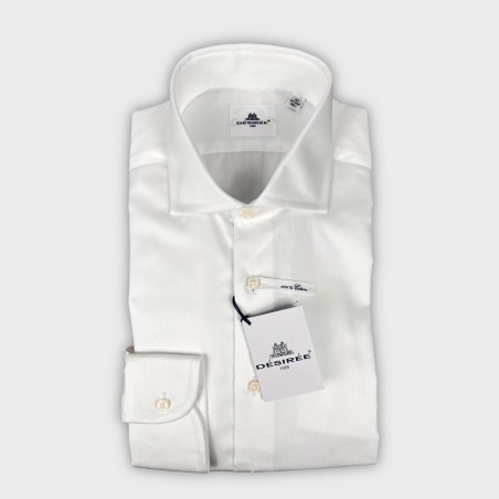 Camicia bianca - regualr fit - collo francese