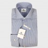 Camicia microrighe - regular fit - collo francese