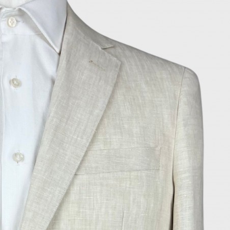 Abito monopetto puro lino - slim fit