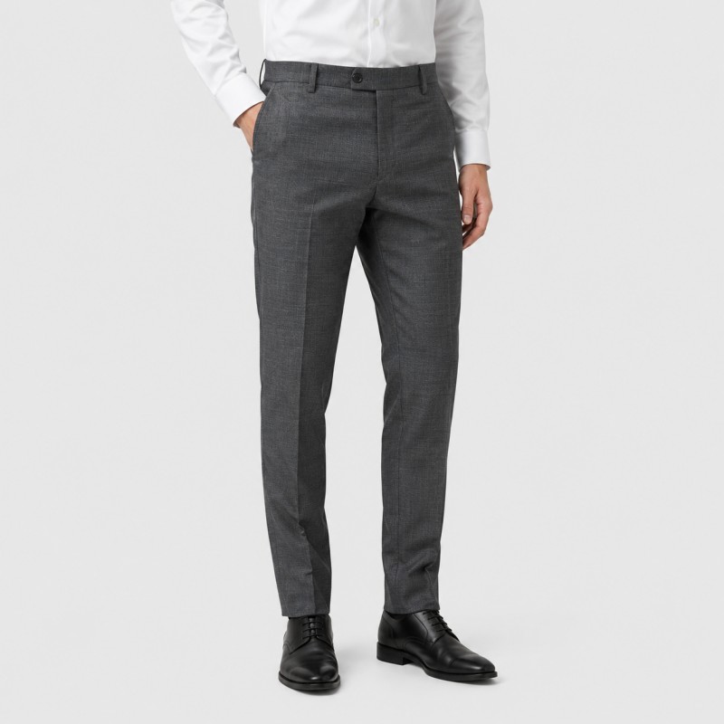 Pantalone classico misto lana