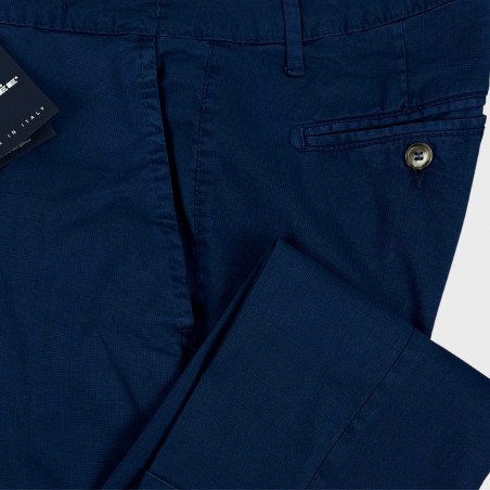 Pantalone microfantasia tasca america - Made in Italy