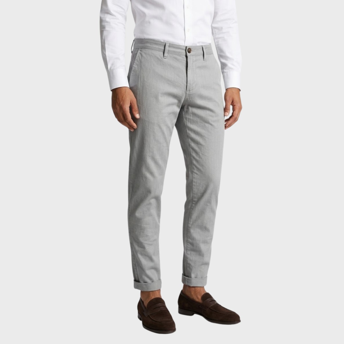 Pantalone microfantasia tasca america - Made in Italy