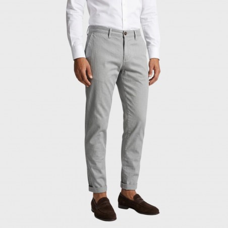 Pantalone microfantasia tasca america - Made in Italy