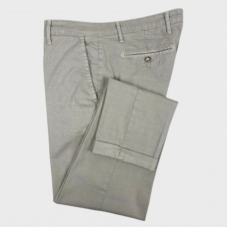 Pantalone microfantasia tasca america - Made in Italy