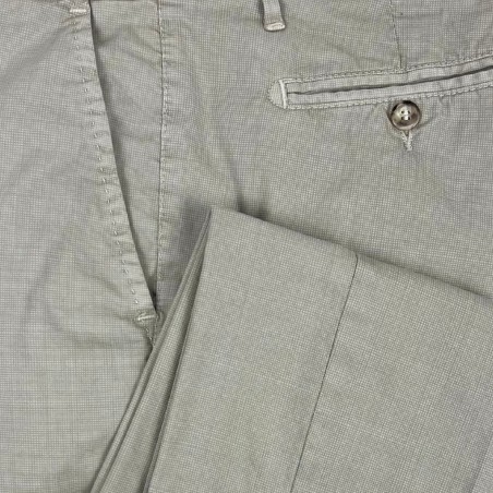Pantalone microfantasia tasca america - Made in Italy