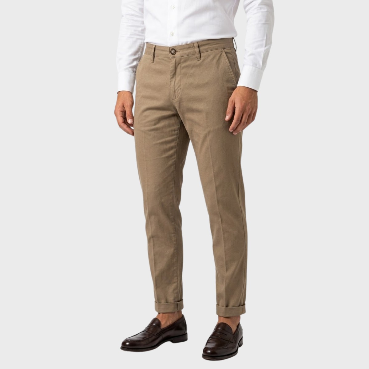 Pantalone microfantasia tasca america - Made in Italy